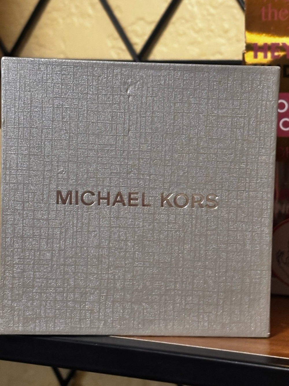 Michael Kors Silver Chic Dangling Warring With Dust Bag & Box